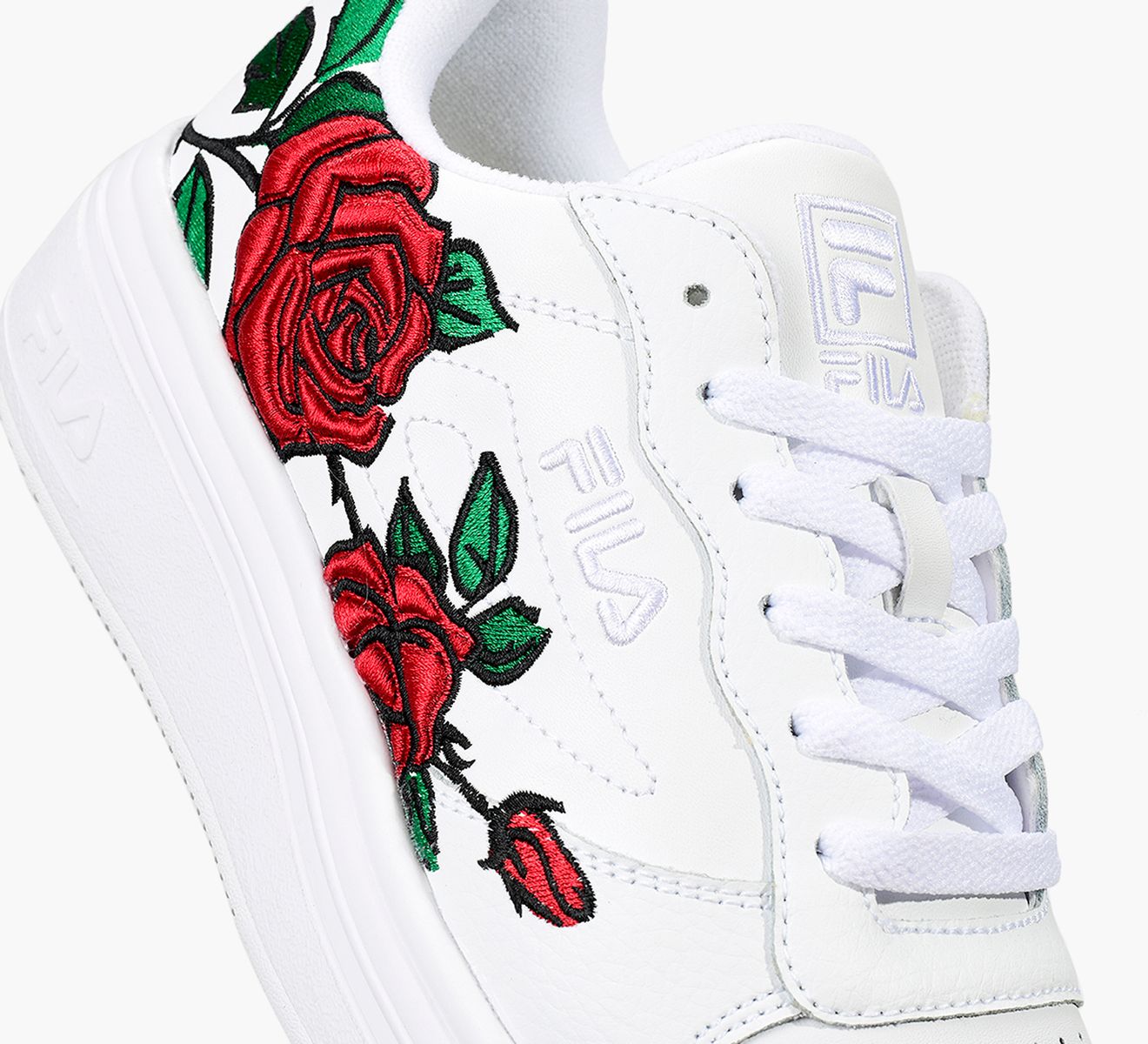 Fila shoes flowers top
