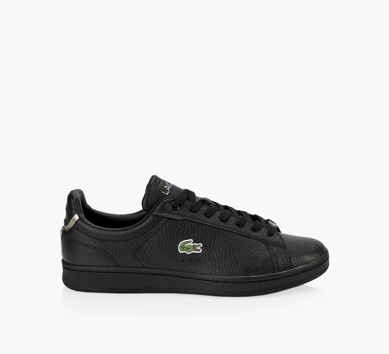 LACOSTE CARNABY EVO Cuir Noir Browns Shoes