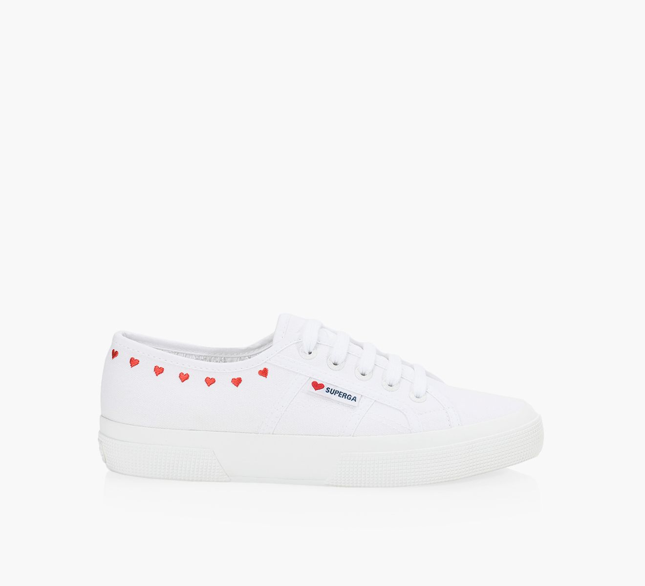 Superga 2750 Little Hearts Embroidery Browns Shoes