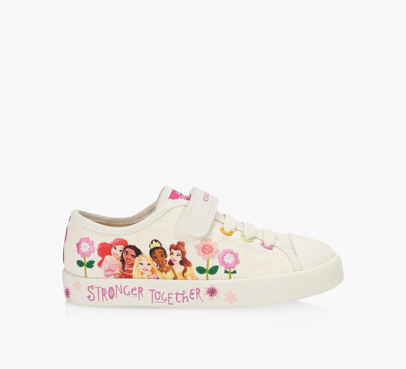 GEOX JR CIAK GIRL White Browns Shoes