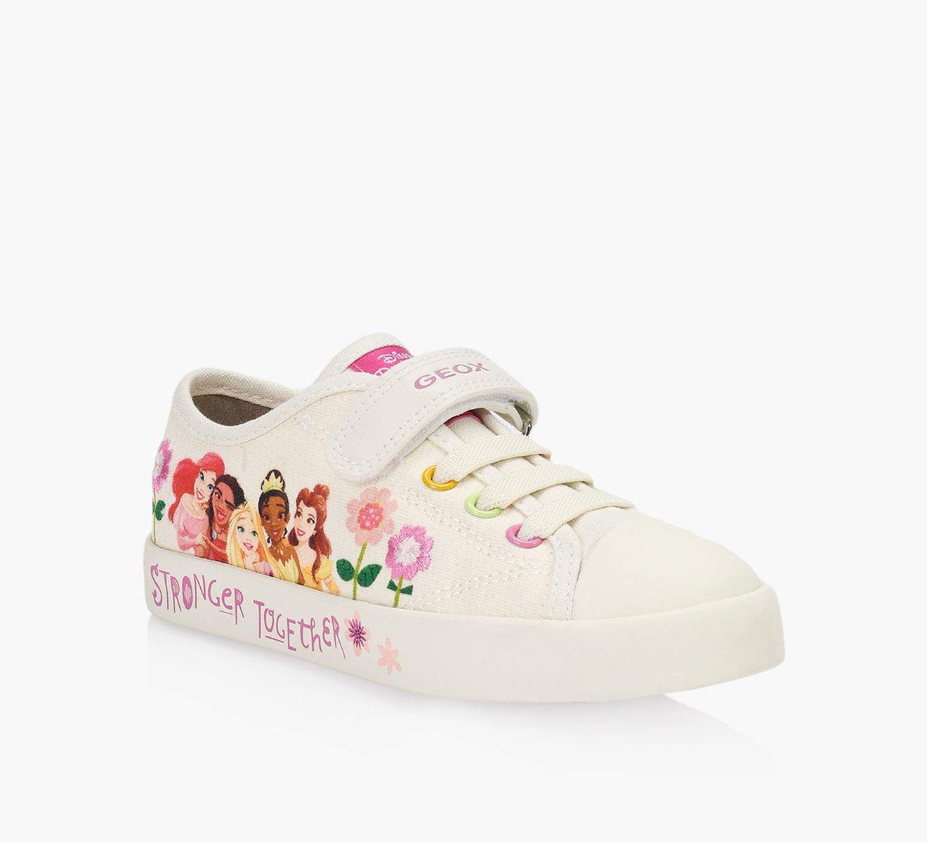 GEOX JR CIAK GIRL White Browns Shoes