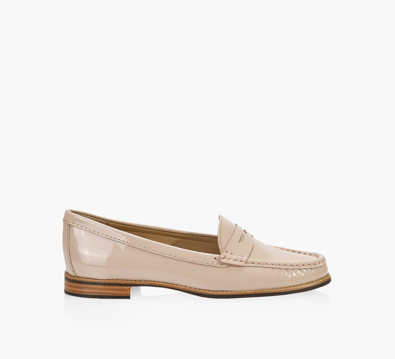 BROWNS FINCH LOAFER Beige Patent Leather Size 6.5 Browns Women