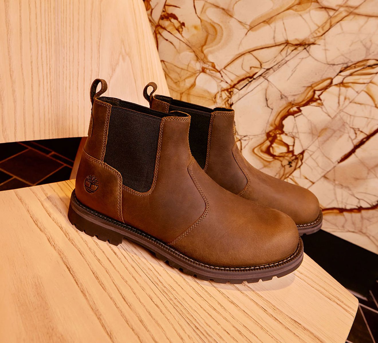 Leather timberland chelsea boots mens cheap