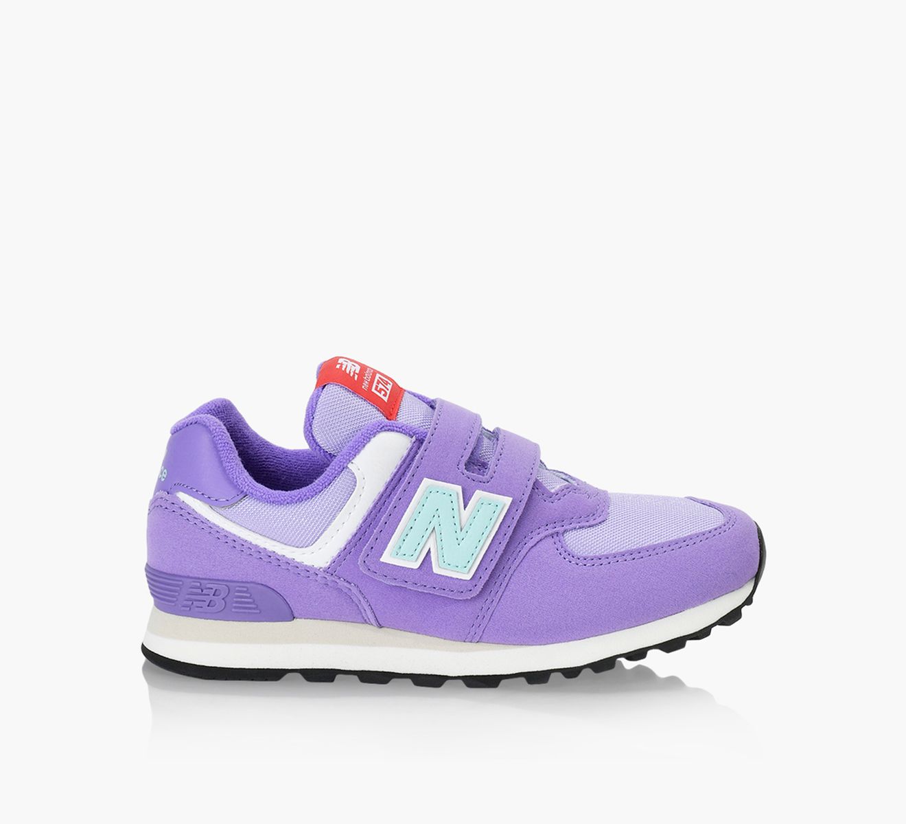 NEW BALANCE 574 HOOK LOOP Purple Browns Shoes