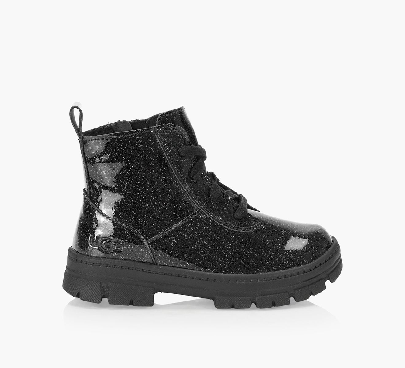 Black ugg boots with laces top