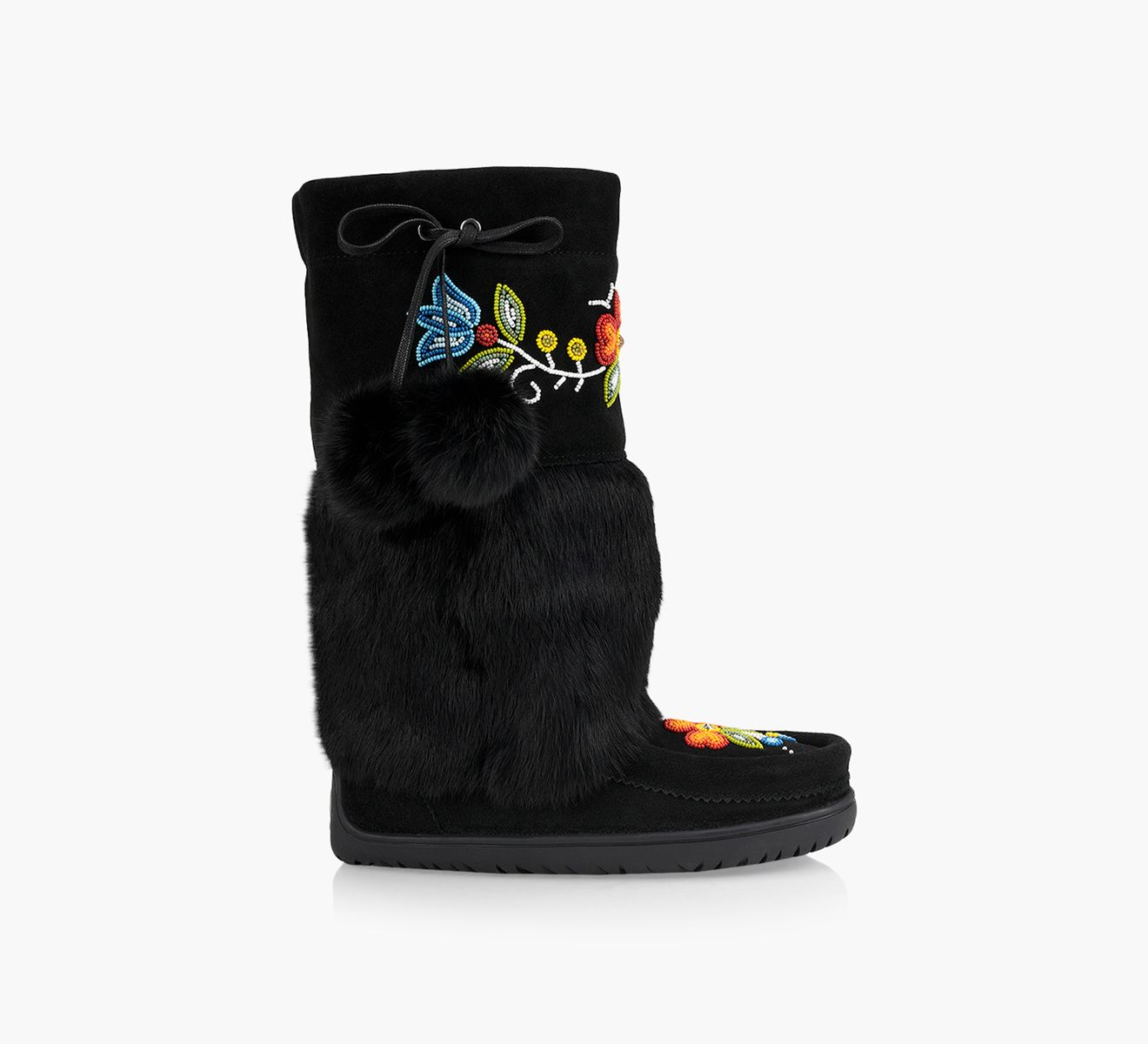 MANITOBAH MUKLUKS BLOOM BLACK Browns Shoes