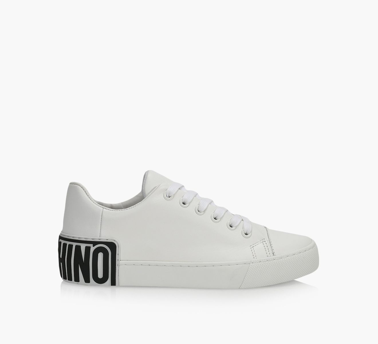 MOSCHINO LEATHER SNEAKERS WITH LOGO Browns Shoes