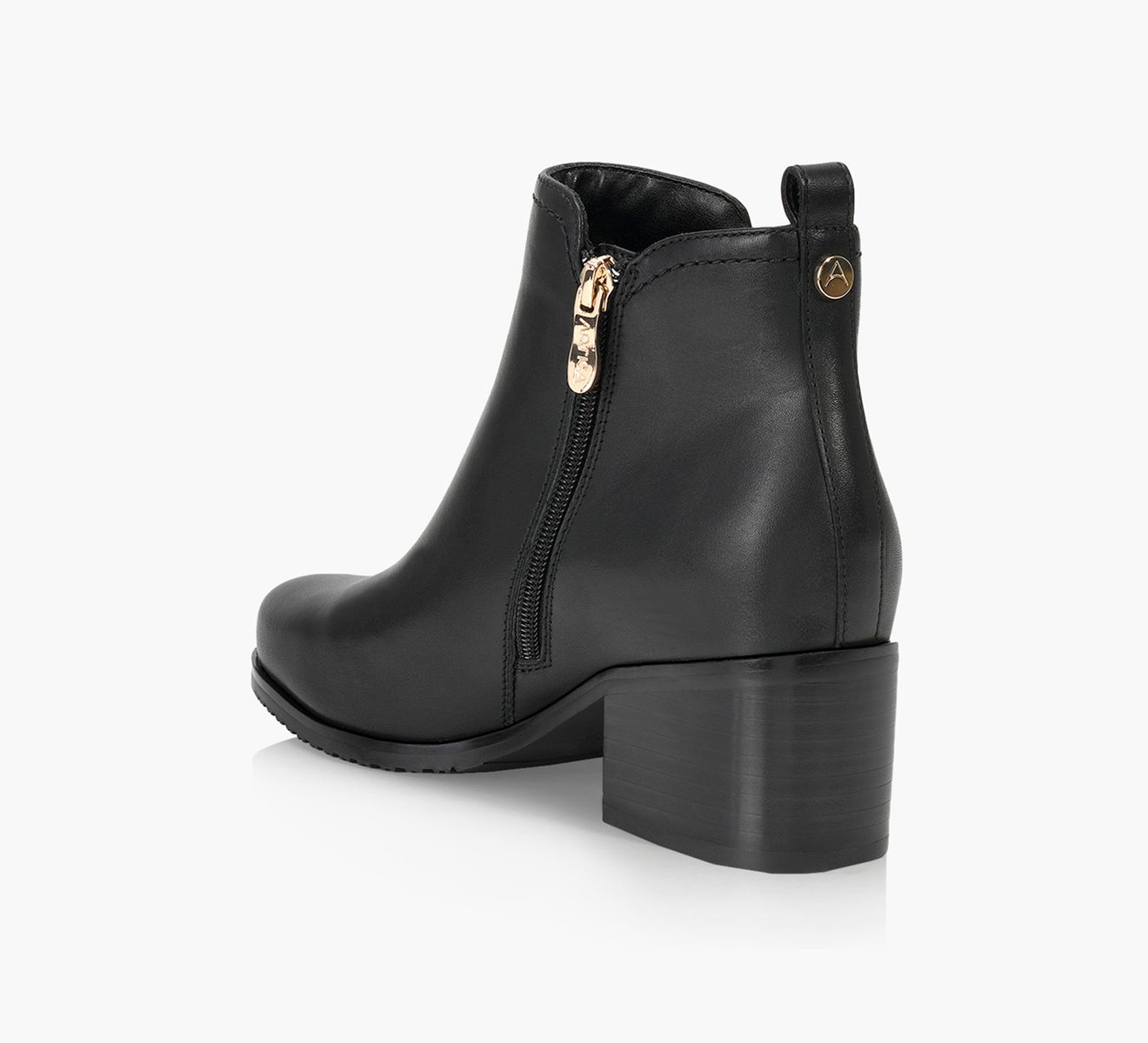 ARTICA LIVIGNO BOOTIE Black Leather Size 8.5 Browns Women