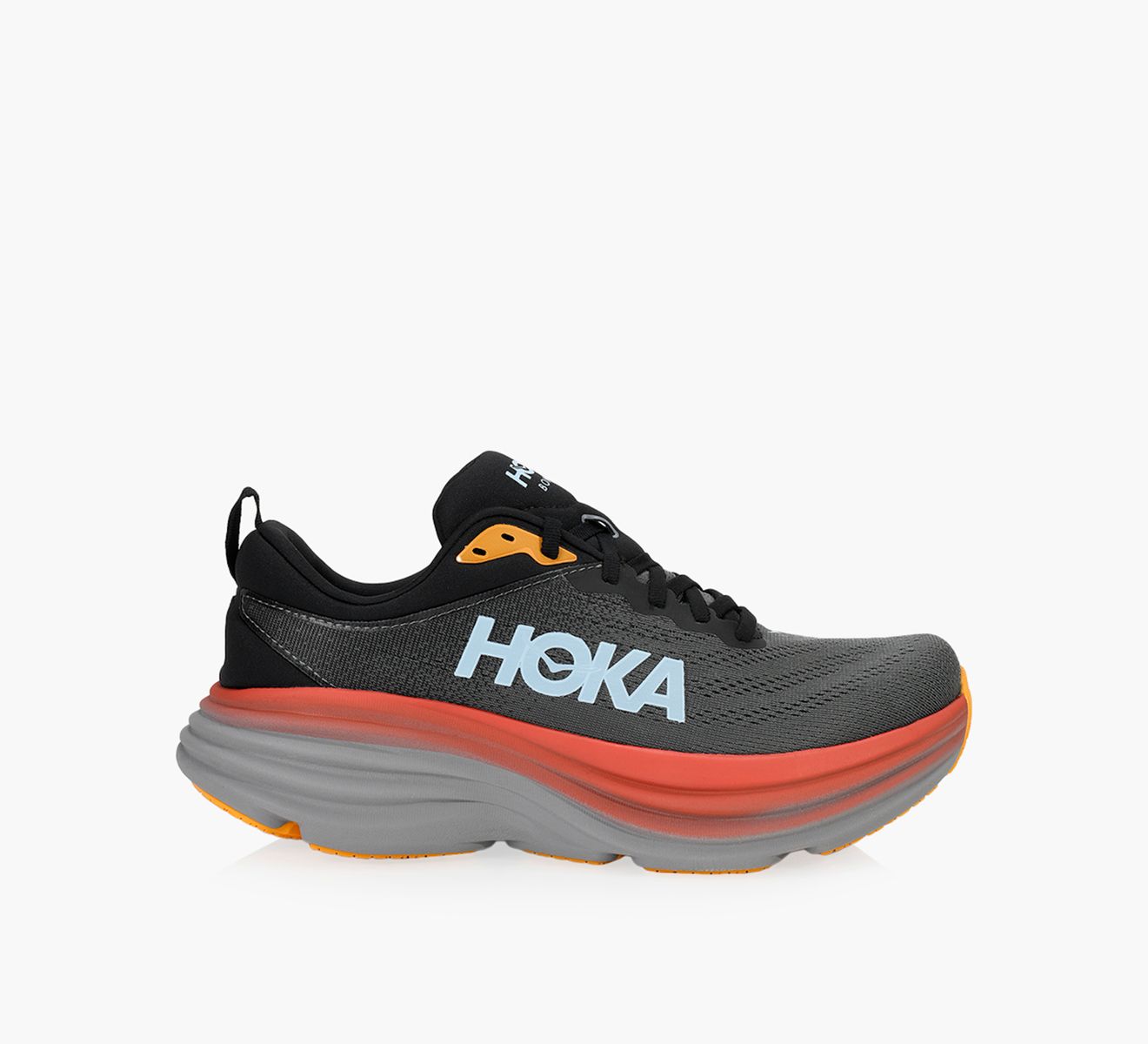 HOKA BONDI 8 Black Browns Shoes