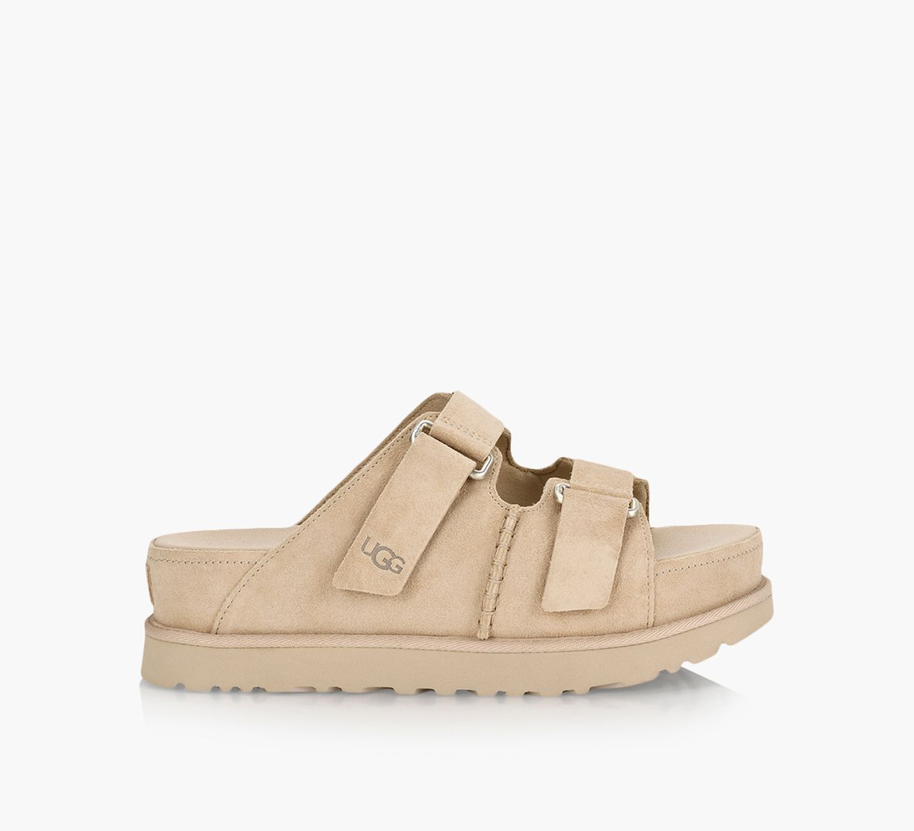 Gold ugg slides discount