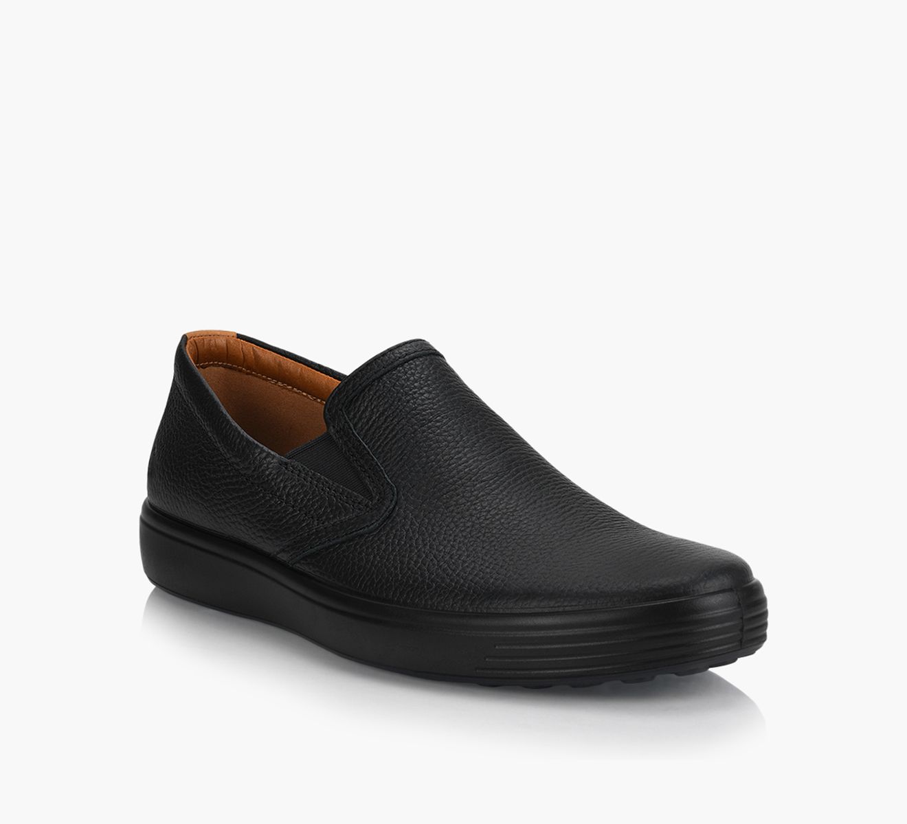 ECCO SOFT 7 Black Leather Size 6 Browns Man