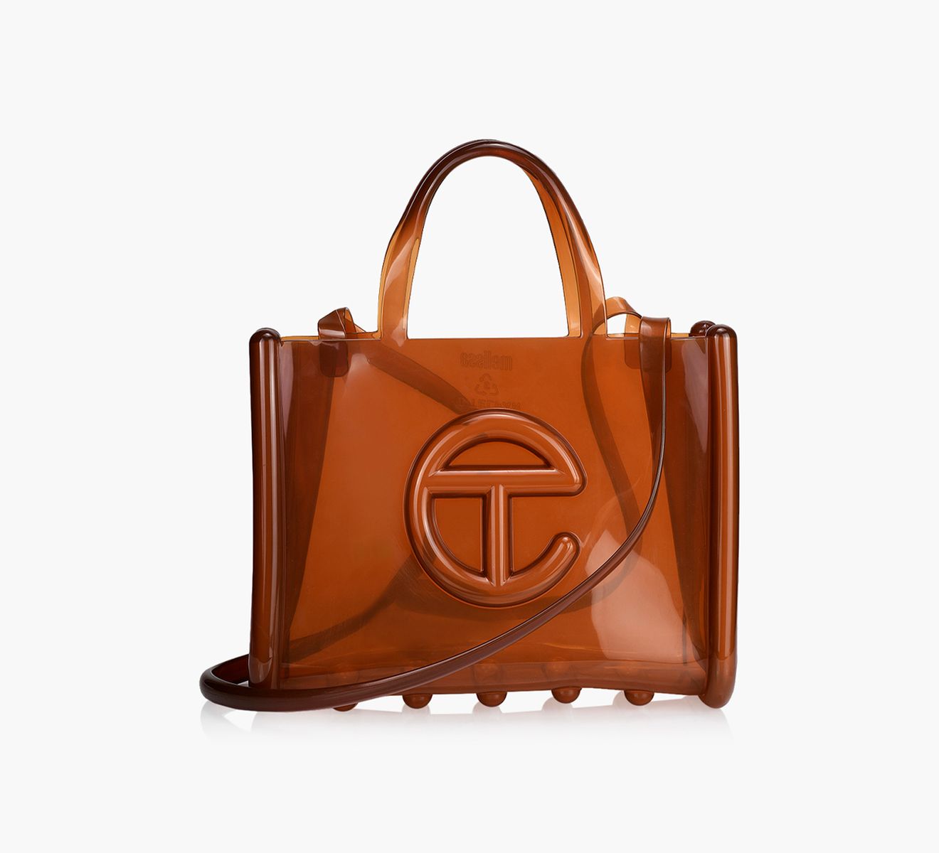 Melissa Melissa X Telfar Medium Jelly Shopper Browns Shoes