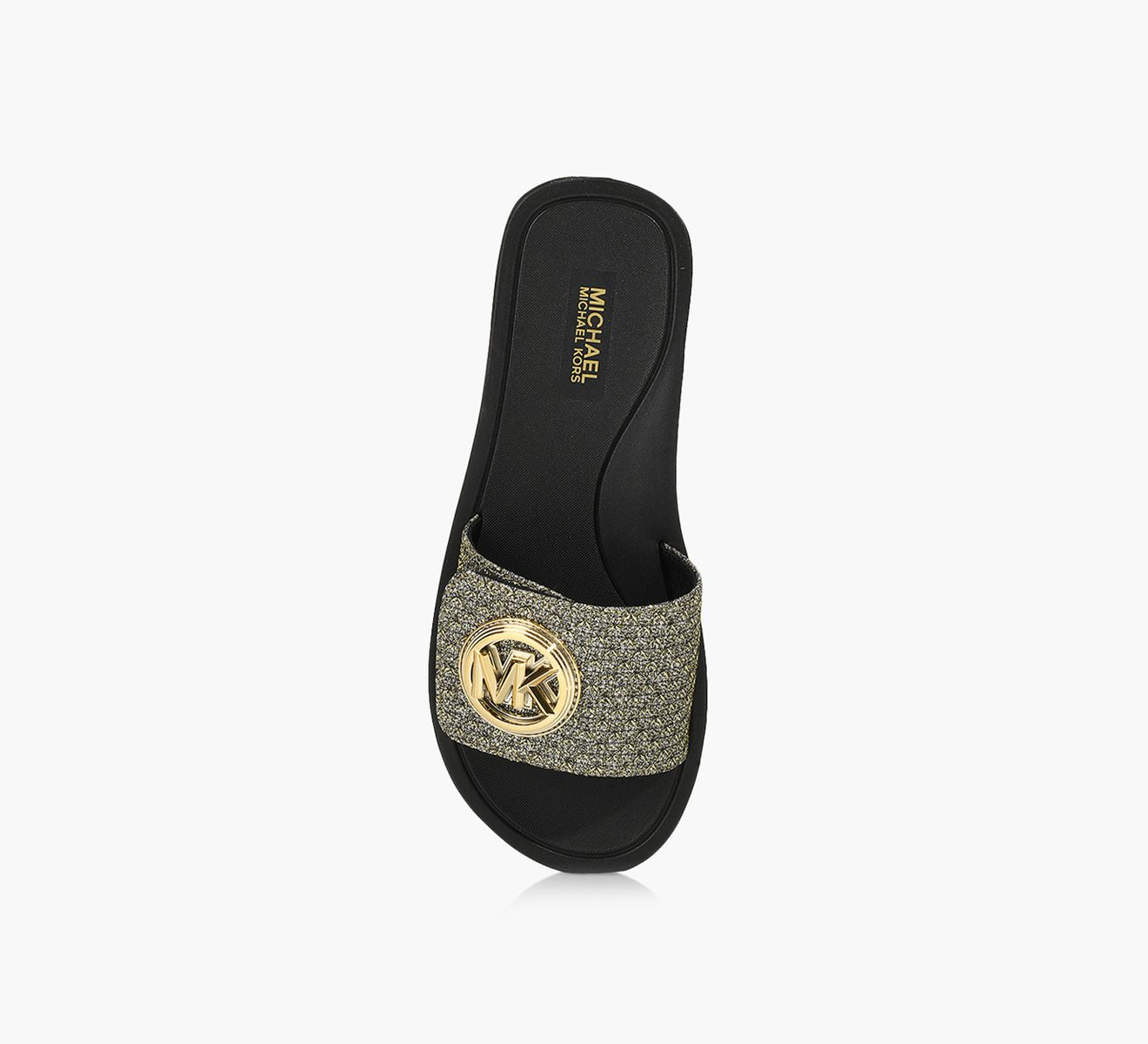Slippers Michael Kors Sliders Kors Shoes Michael Kors Gold Sliders