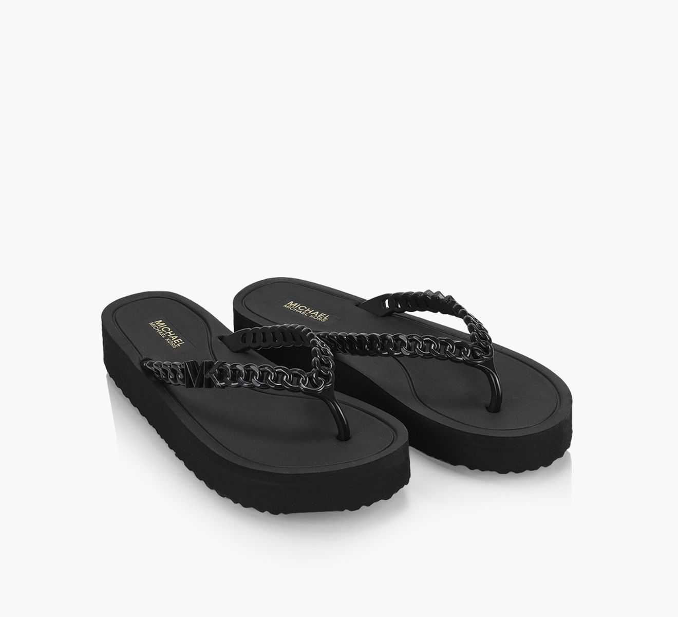 靴 plllllleeeasse flip-flops (BLACK) Amazon.com | Michael Kors Women's Zaza Flip Flop, Black, 8