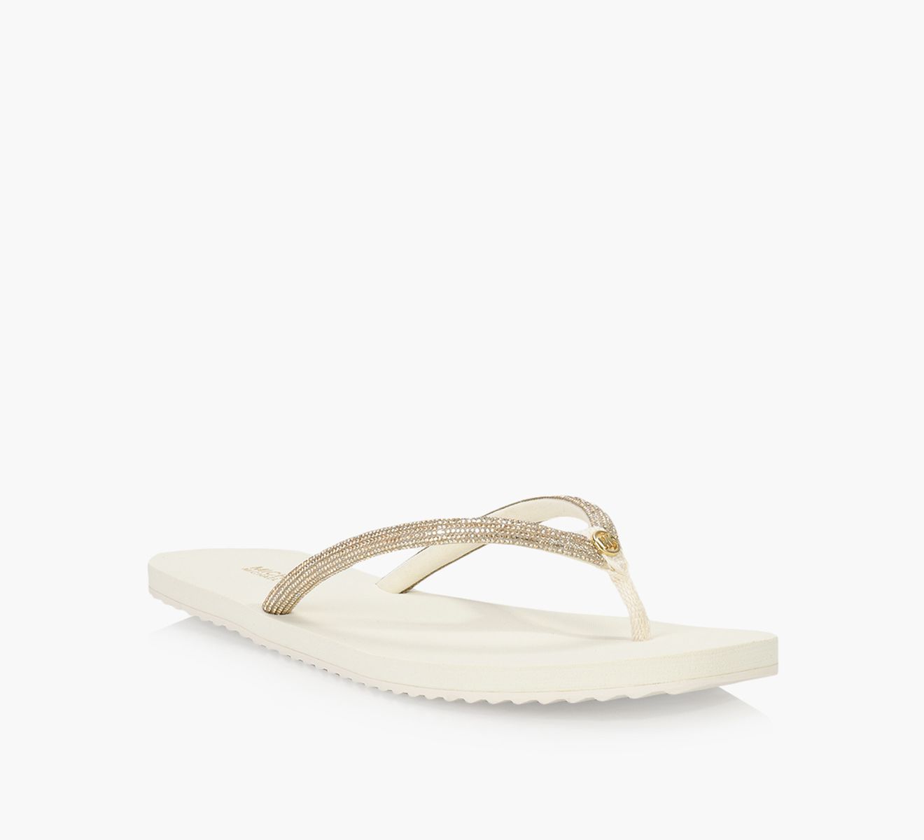 【GUESS】Tata Sparkle Botai Flipflop Sandals Guess Women's Tata Eva Sparkle Bow Flip Flop Sandals In