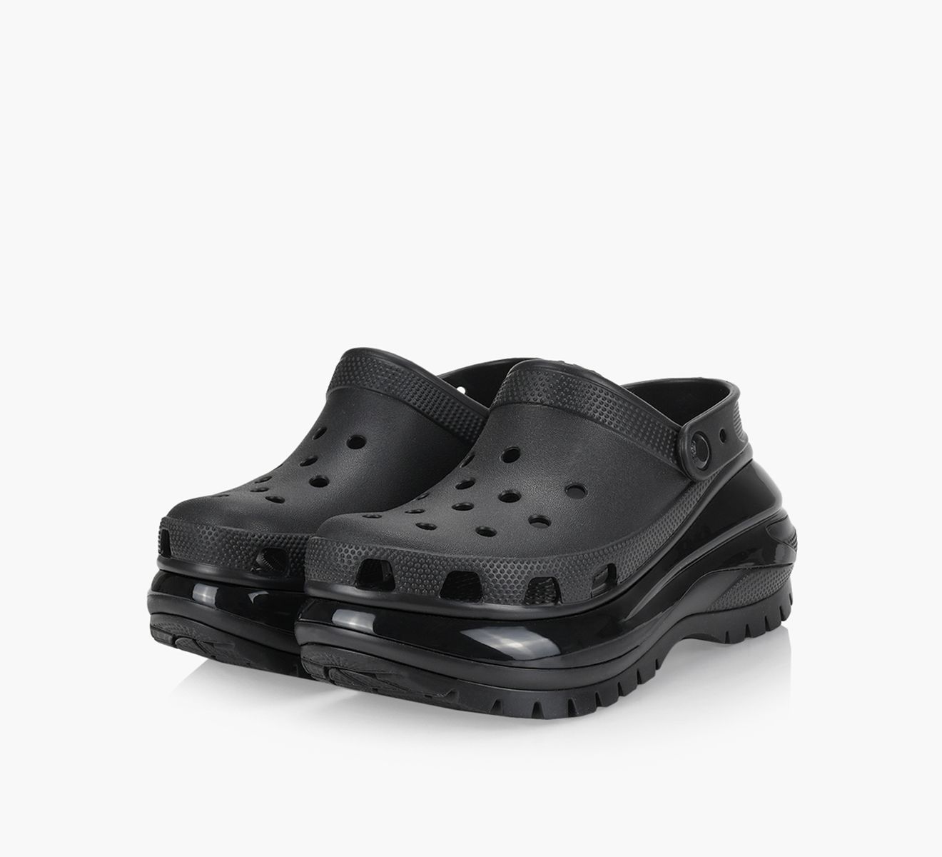 ★CROCS★Mega Crush Clog★ヒール高さ8cm★BLACK WHITE 楽天市場】クロックス メガ クラッシュ クロッグ サンダル