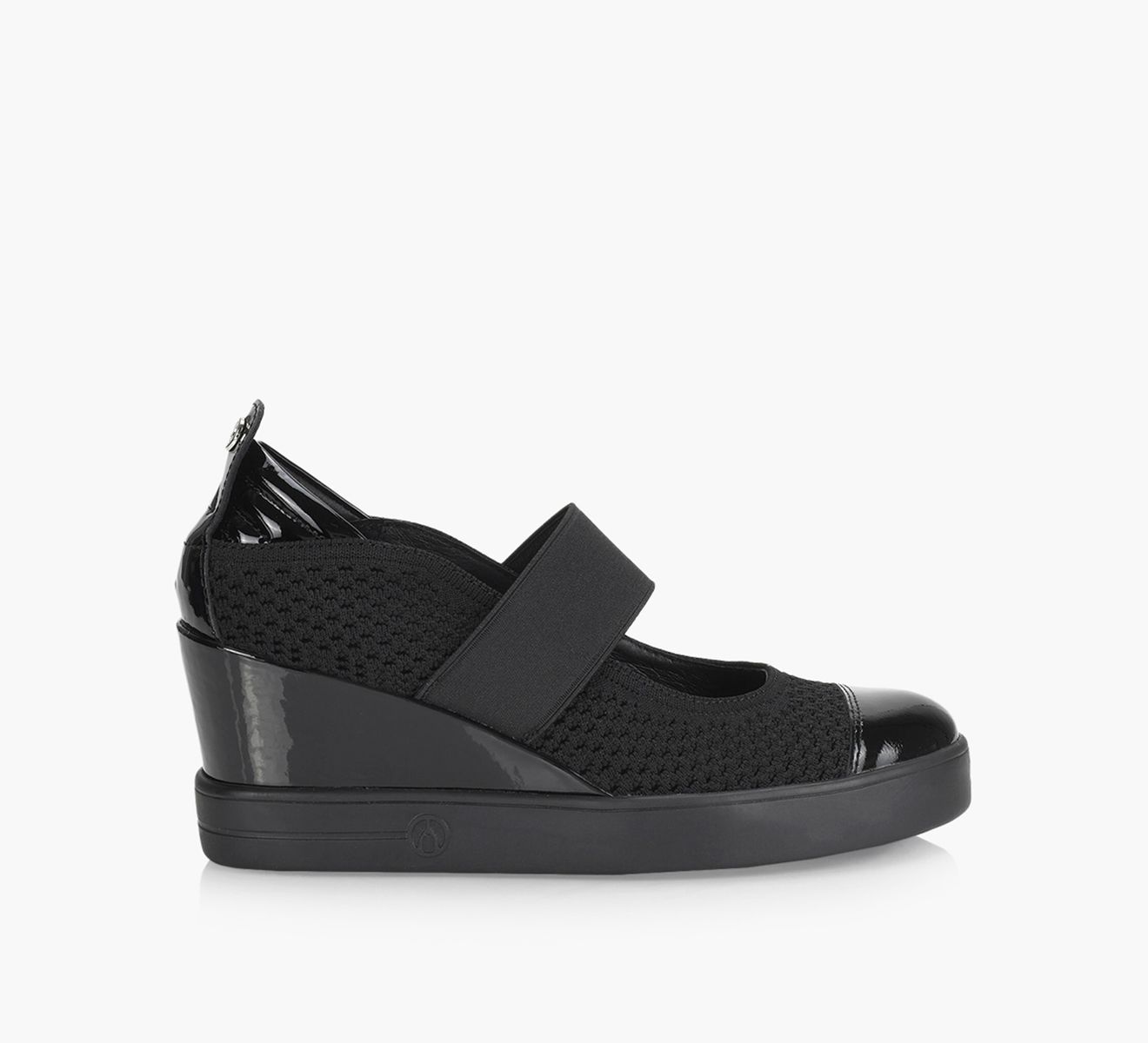 WISHBONE ELLIE WEDGE SNEAKER Noir Browns Shoes