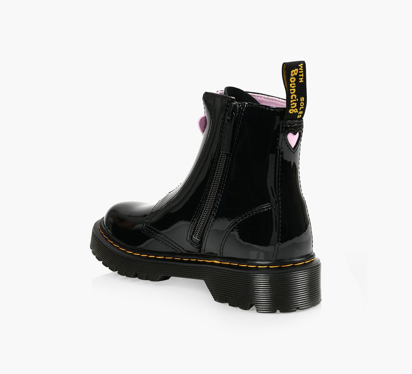 全国送料無料ギフト MARTENS DR. BEX Shoes Browns | LAMPER PATENT BOOT ZIP HEART 靴