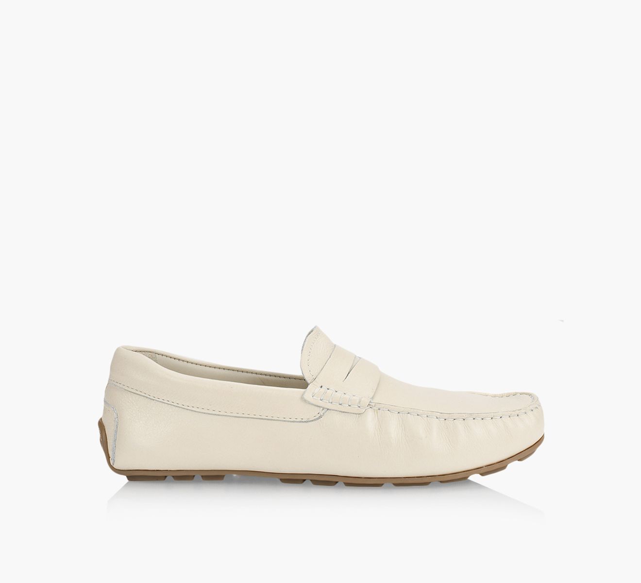LUCA DEL FORTE BERNARDO Beige Leather Size 9 Browns Man