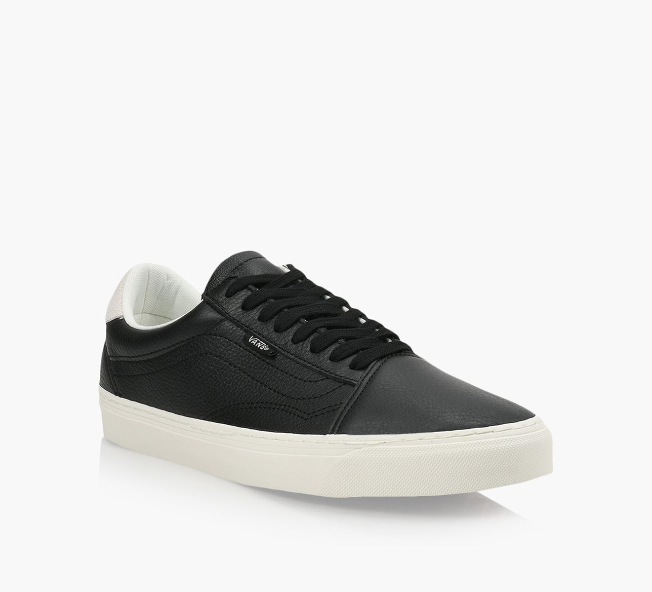 VANS★OLD SKOOL LEATHER LUX★兼用★WHITE/NAVY New Vans Old Skool Lux Leather White/Navy Sneakers Low-Top