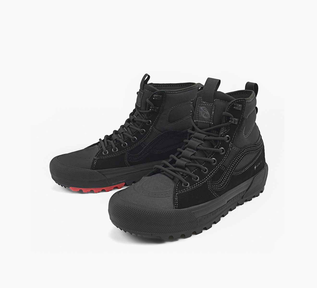 plain black high top vans