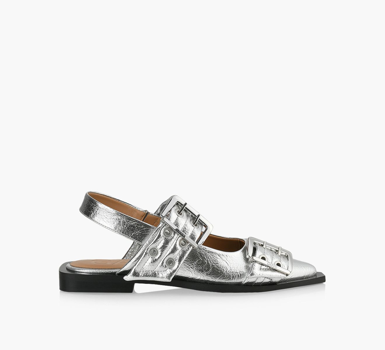 【GANNI】アイボリーフェミニンバックルバレリーナ 関税 送料込 Feminine Buckle Ballerinas – Hill's Dry Goods
