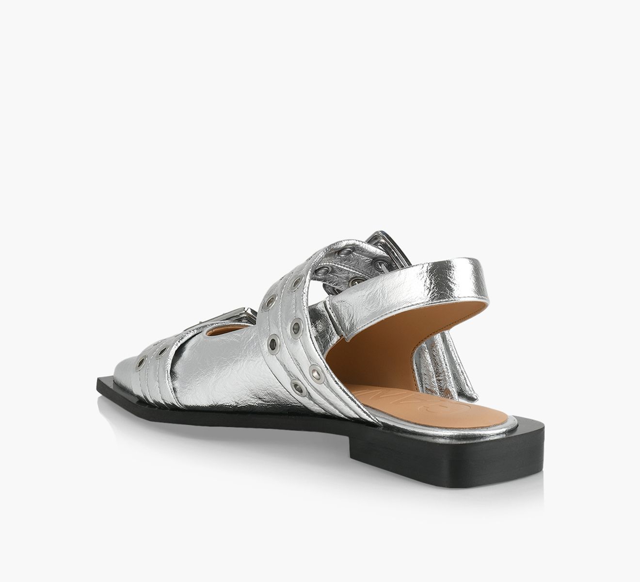 【関税＆送料込み】Ganni 'Wide Belt Buckle' Ballet Flats Ganni Wide Welt Buckle Ballerina | Browns Shoes