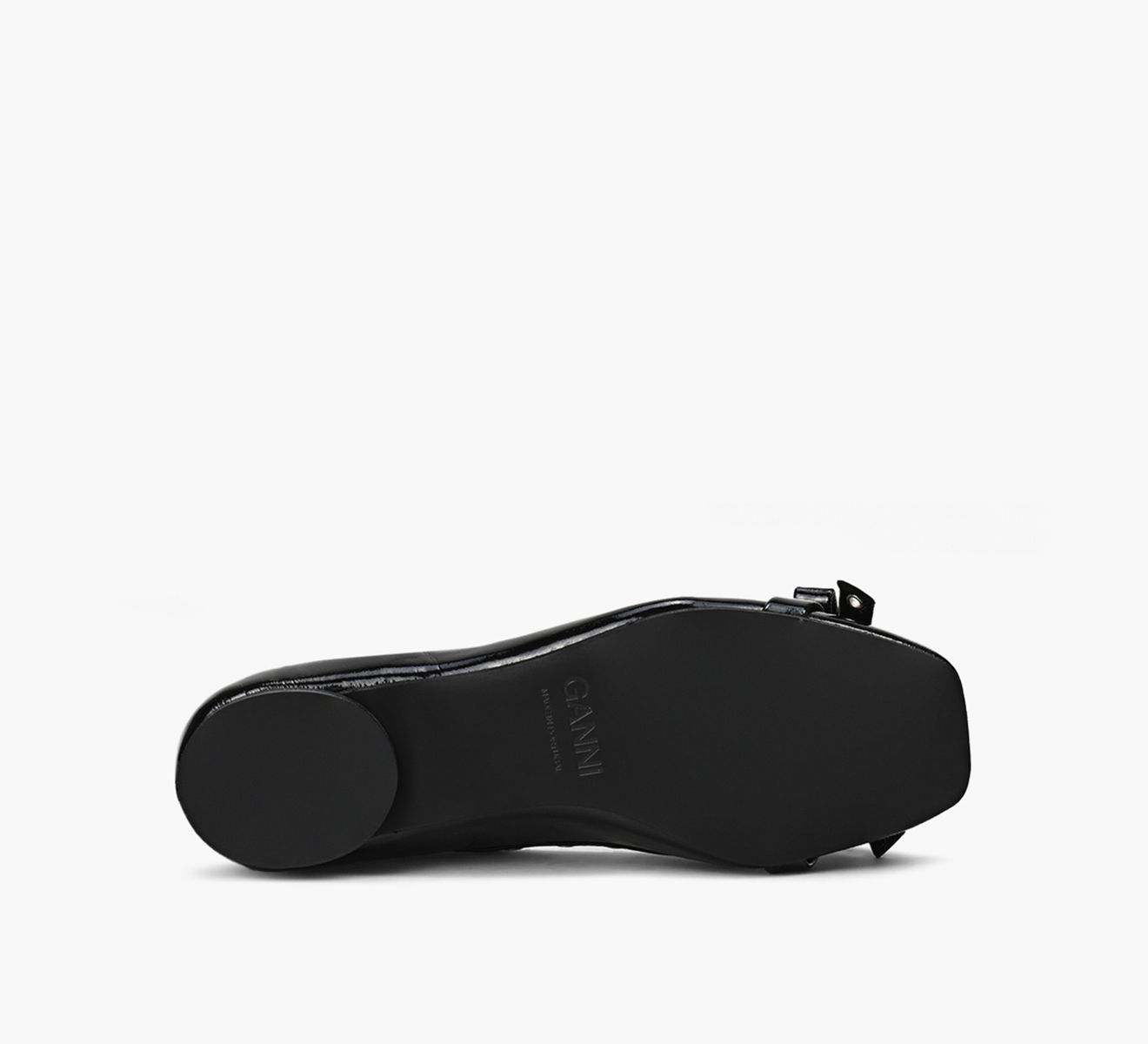 靴 Eyelets Bow Ballerina Naplack GANNI Ganni Eyelets Bow Ballerina Naplack in Black | Lyst