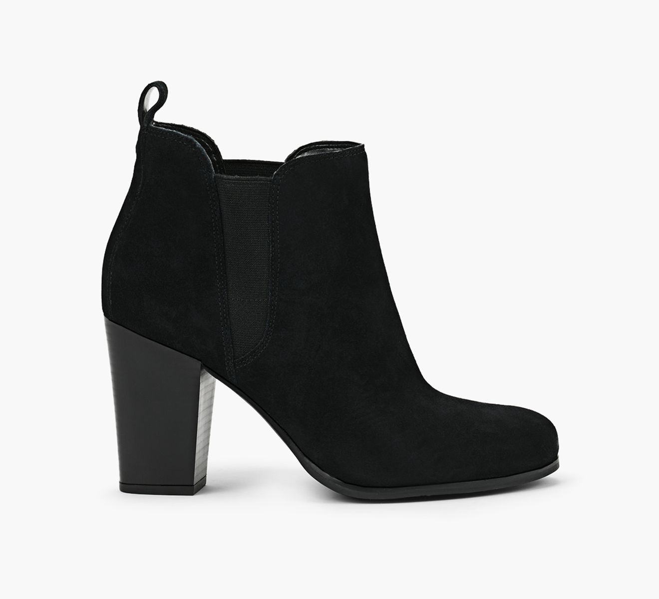 MICHAEL MICHAEL KORS EVALINE HEELED BOOTIE Black Leather Size 9 Browns Women