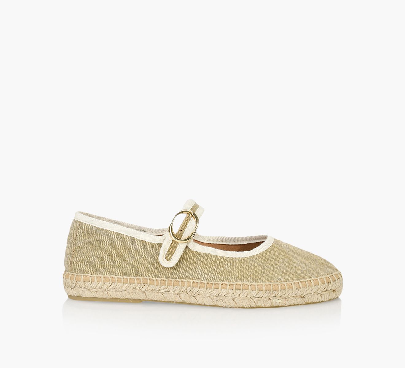 BROWNS NIXIE MARY JANE Beige Canvas Size 7 Browns Women