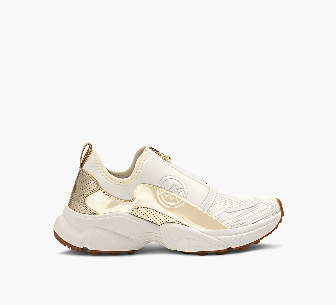 Michael kors white and gold sale