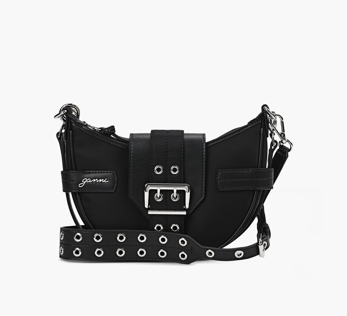 【GANNI】BUCKY BAG SMALL BLACK クロスボディ バッグ Black Black Small Bucky Crossbody Bag | GANNI CA