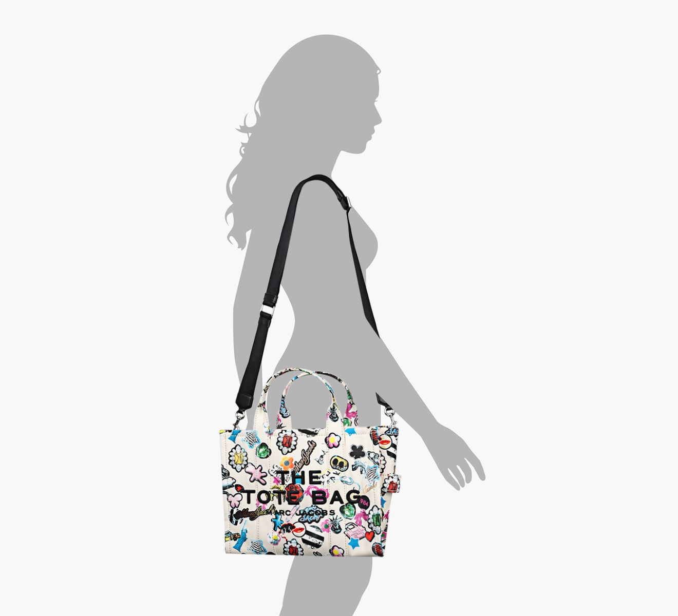 トートバッグ The Medium Tote - Marc Jacobs - Cotton - Printed MARC JACOBS THE MEDIUM TOTE | Browns Shoes