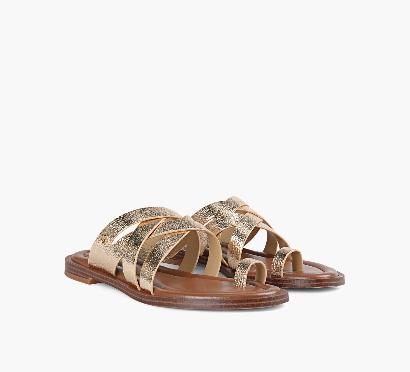 【PORTERNA】Lau Heart Sandals Girls Glitter Heart Faux Patent Leather T-Strap Sandals