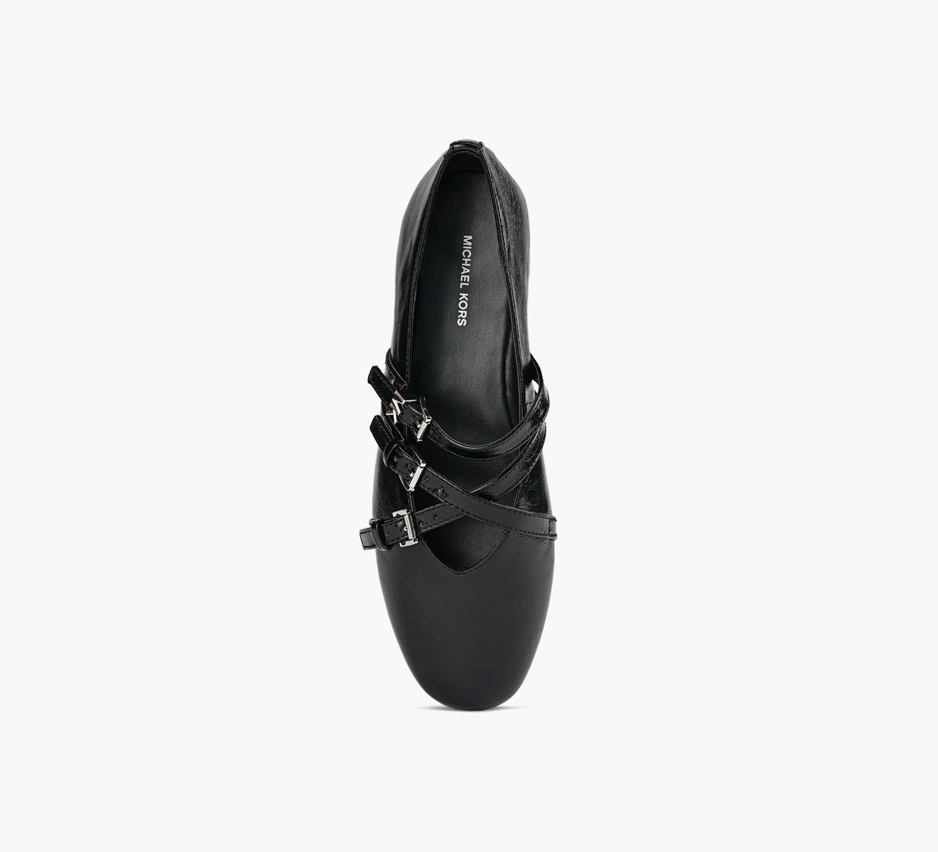 バレエシューズ Michael By Michael Kors Indy Flex Leather Ballerina Michael Kors Indy Flex Leather Mary Jane Ballet Flats