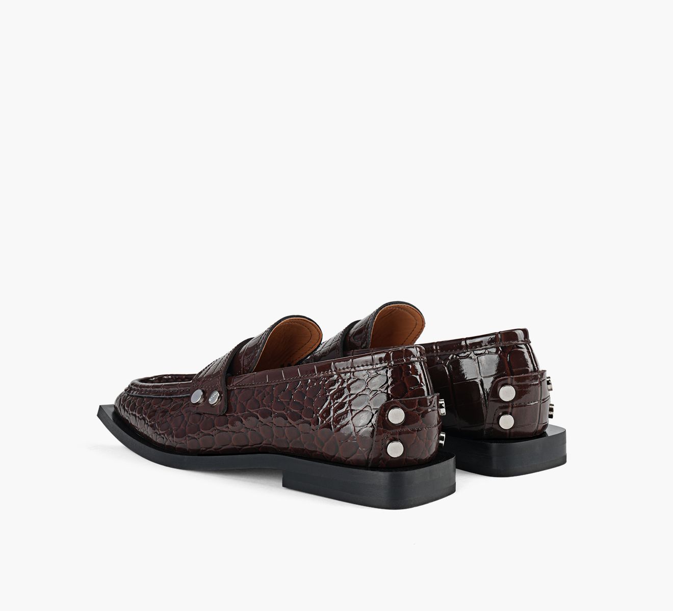 STUDS SQUARE TOE LOAFER
