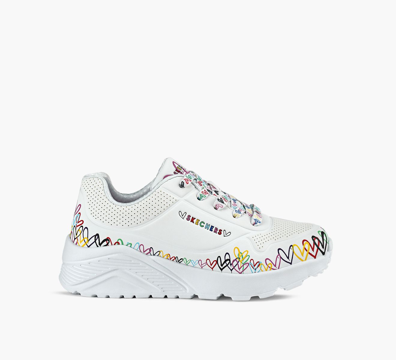SKECHERS JGOLDCROWN: UNO LITE - HEART DAZE | Browns Shoes