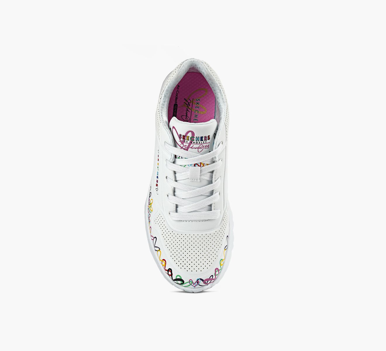 ino♡ Skechers Women's Uno Lite-Metallic Love 314067l (Little Big