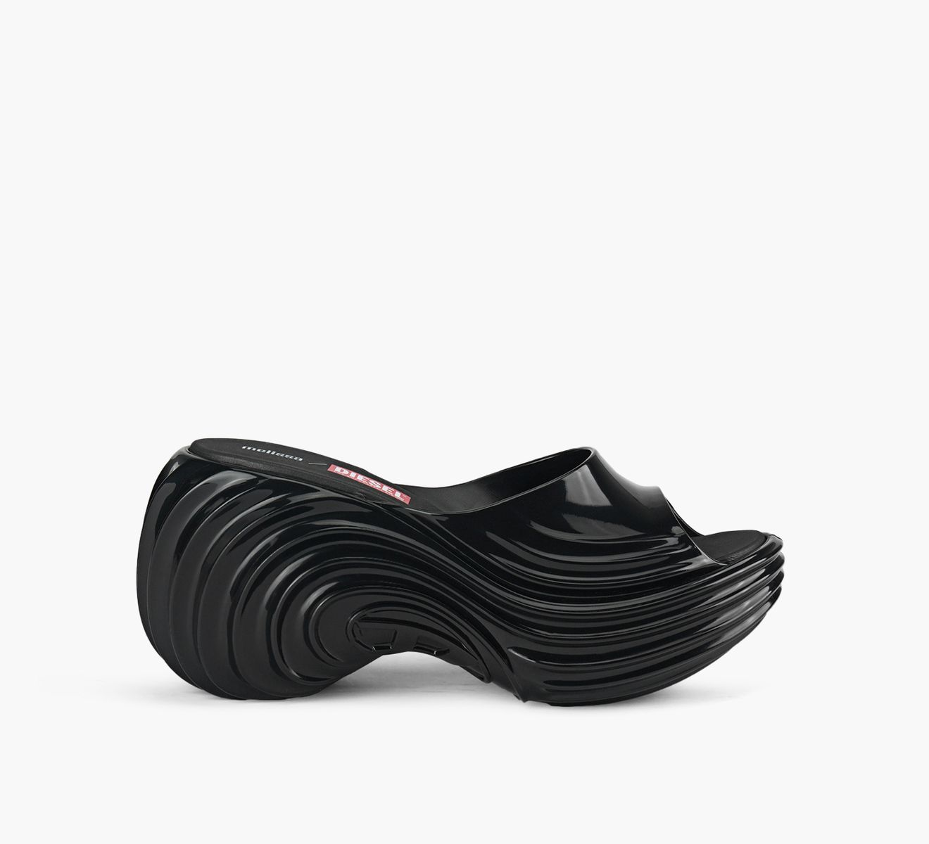 Melissa Quantum Platform + DIESEL【22cm】 Women's Platform mule in Melflex® | Grey | Diesel