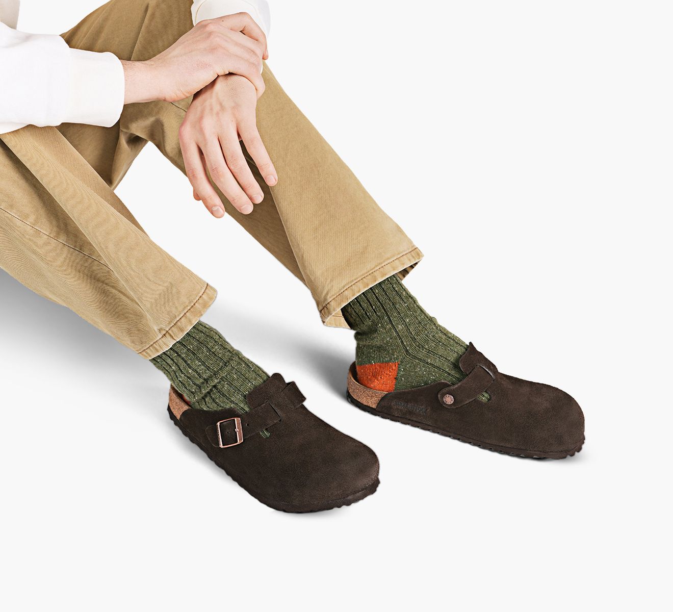 BOSTON SUEDE TONAL SOFT FOOTBED