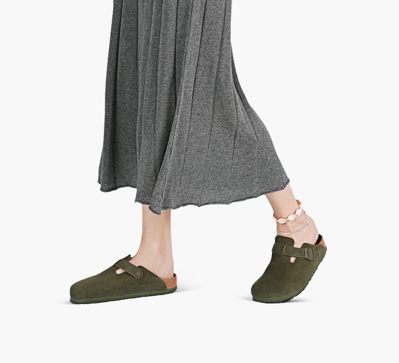 BOSTON SUEDE TONAL SOFT FOOTBED