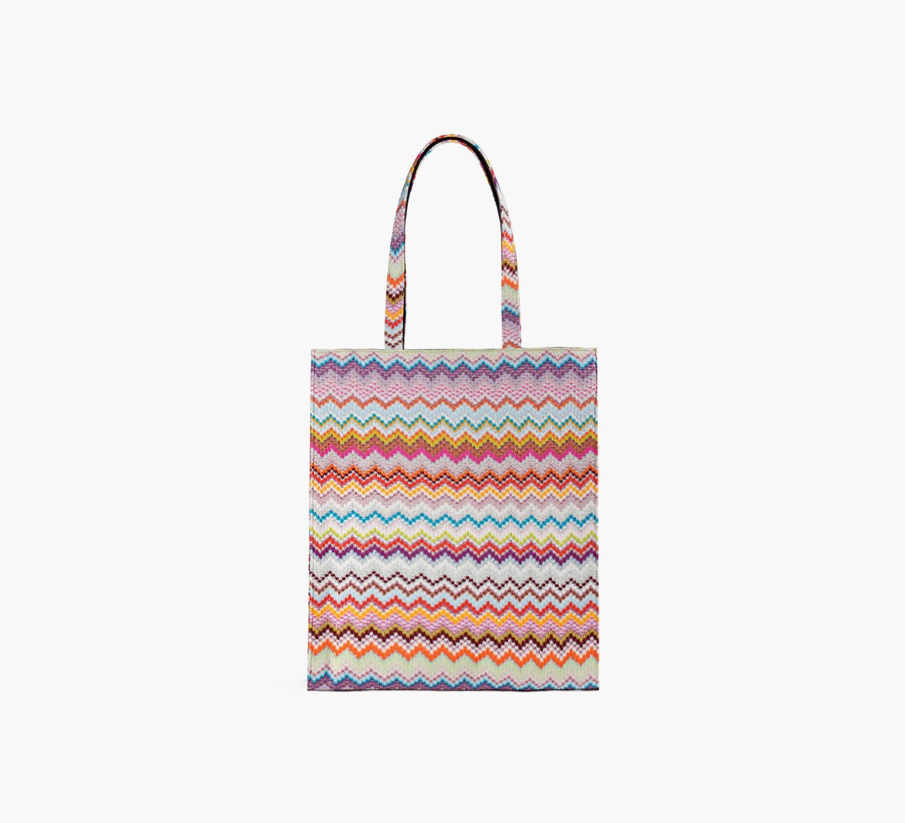 SAC CABAS RASCHEL ZIG ZAG LUREX MULTI