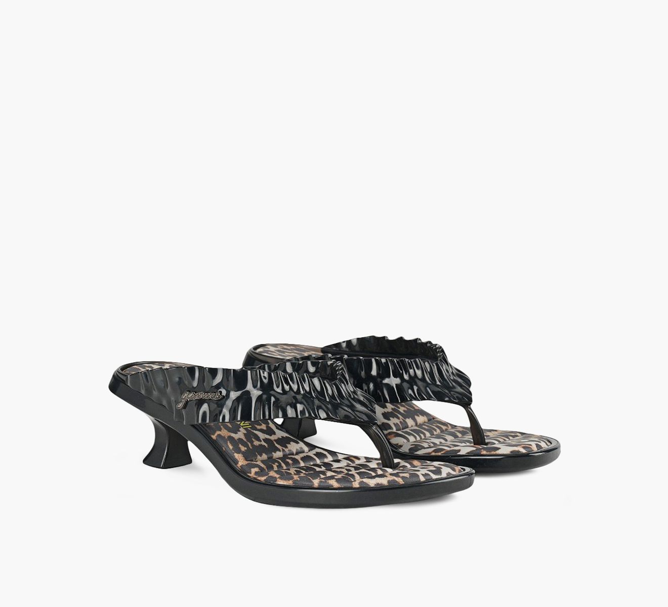 MELISSA THONG KITTEN HEEL + GANNI AD.