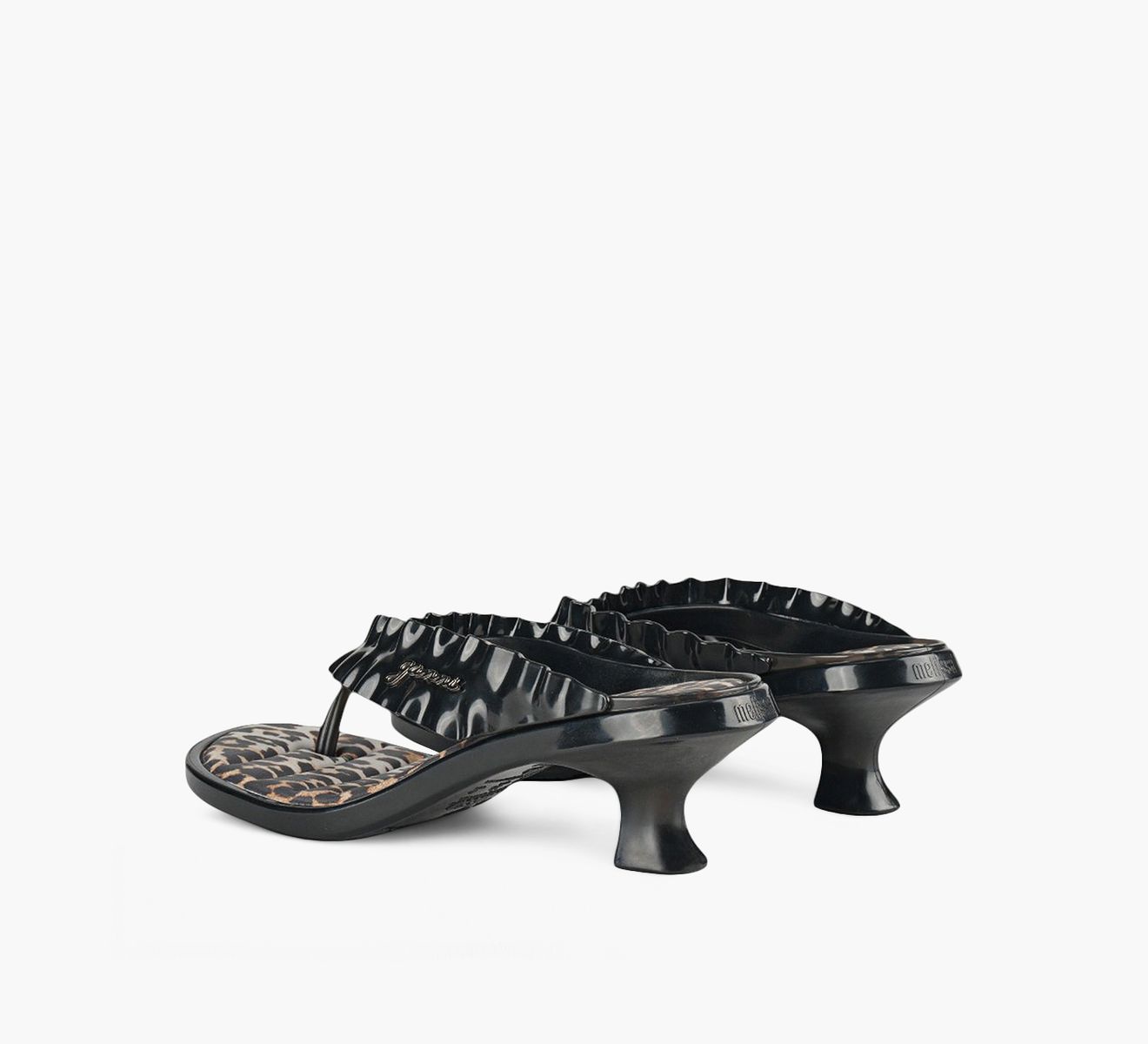 MELISSA THONG KITTEN HEEL + GANNI AD.