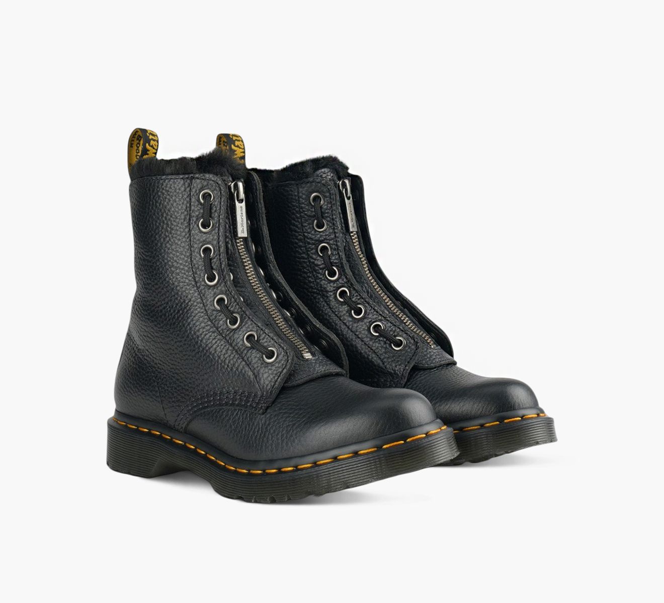 BOTTE 1460 FERMETURE ÉCLAIR AVANT DOUBLURE CHAUDE
