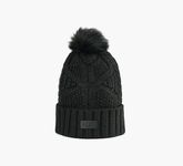 CABLE BEANIE W/POM HAT