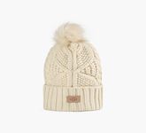 CABLE BEANIE W/POM HAT