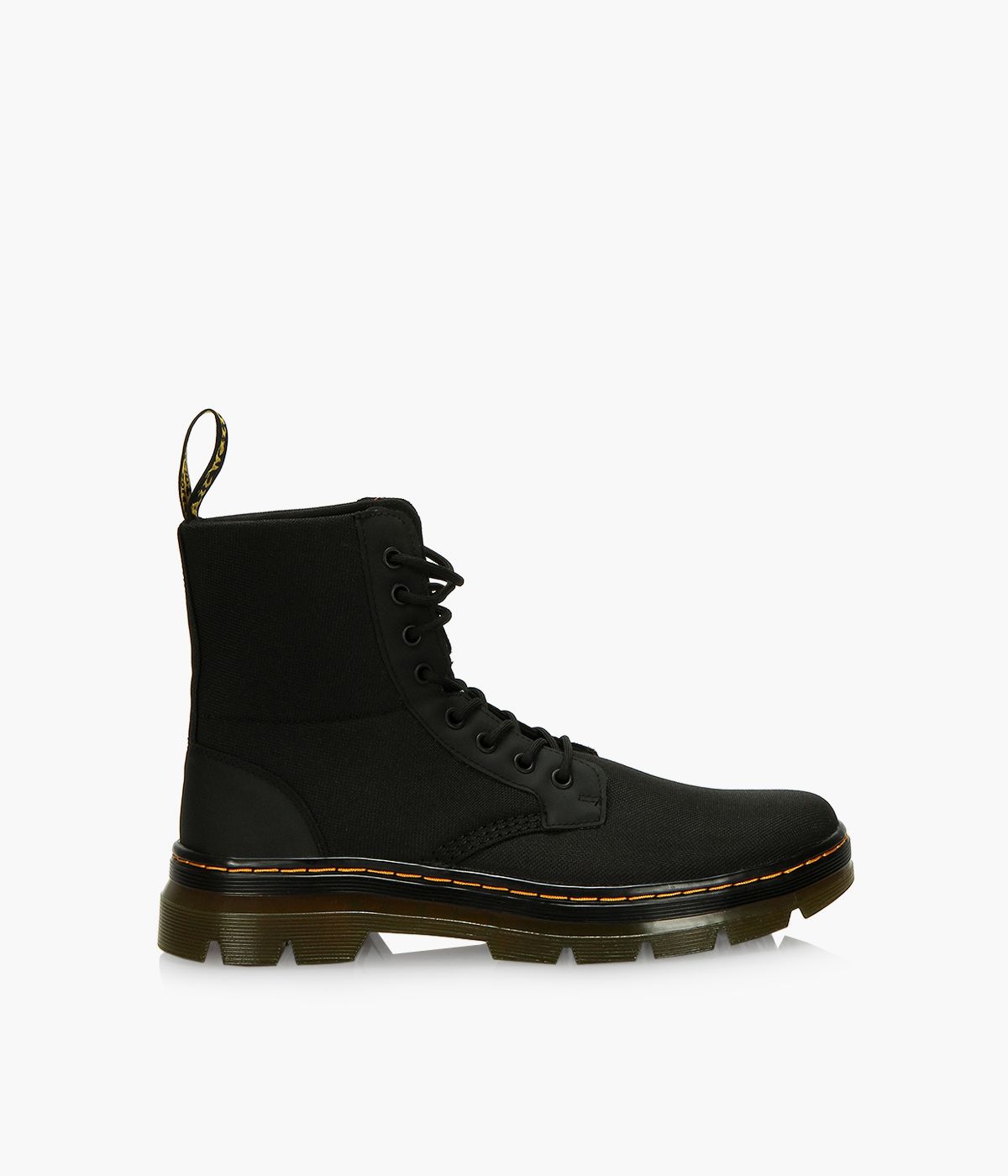 DR. MARTENS COMBS POLY CASUAL BOOTS Tissu Noir Browns Shoes