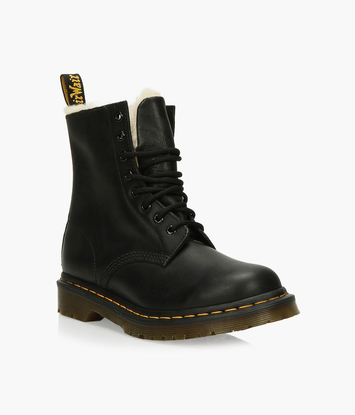 Dr. Martens 1460 Serena Faux Fur Lined Lace Up Browns Shoes