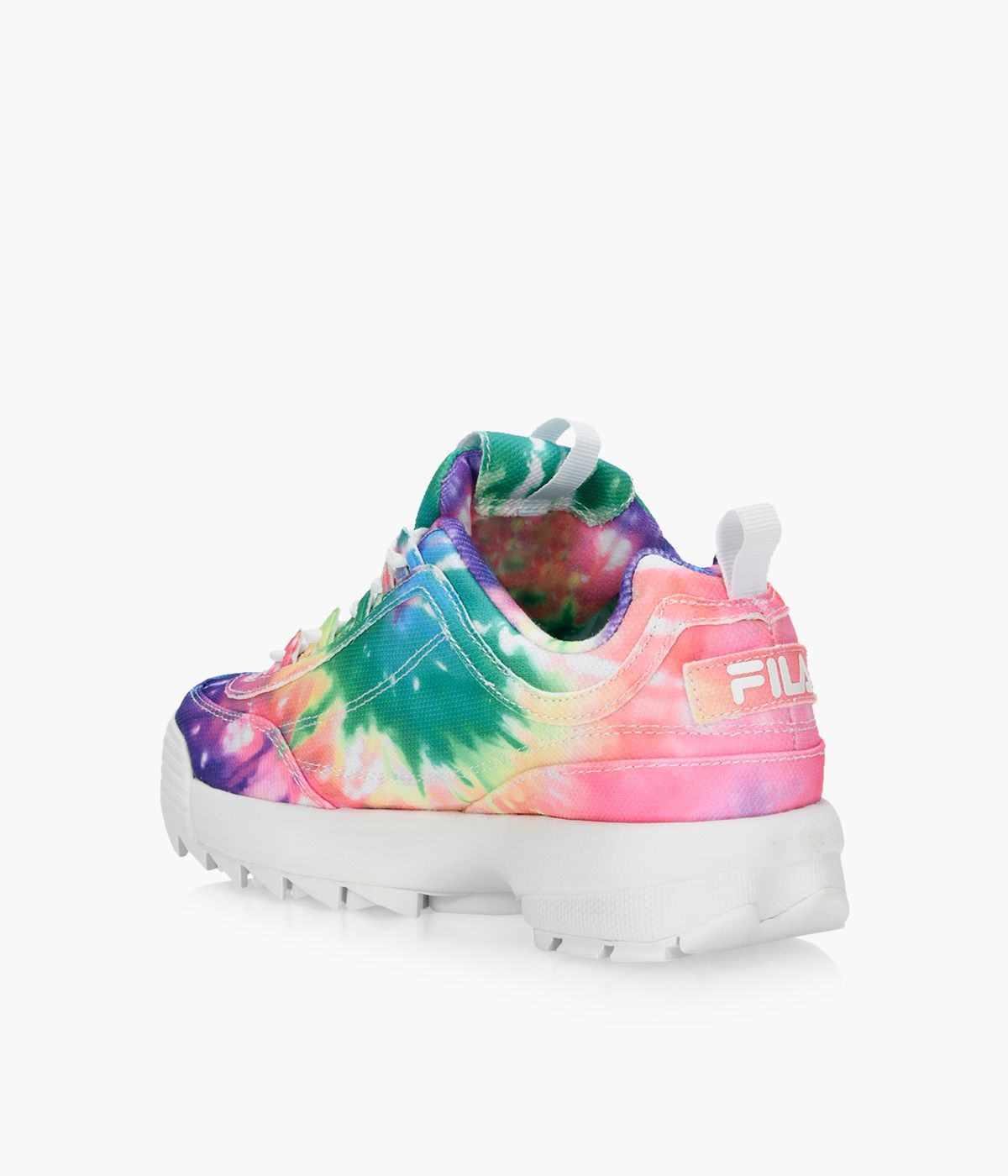 FILA DISRUPTOR II TIE DYE Multicolour Fabric Browns Shoes